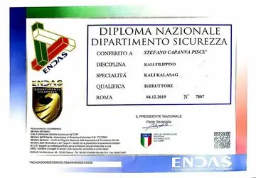 Diploma: ENDAS — Kali Kalasag